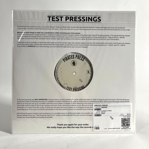 Alternate Forms (Test Pressing)