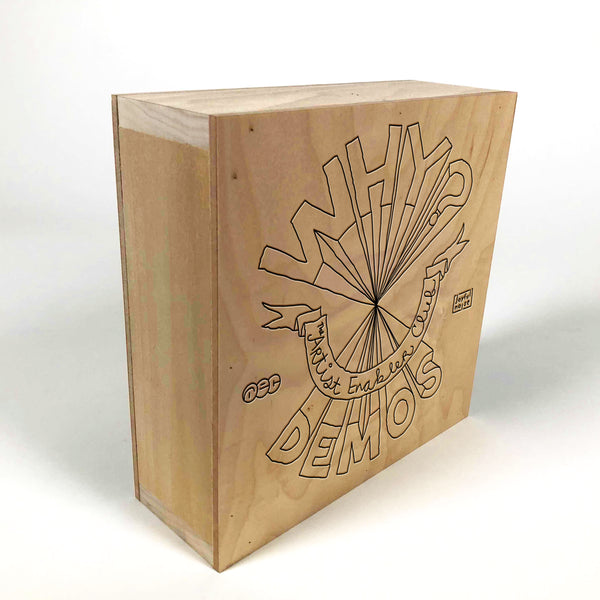 Wooden Box for WHY? Artist Enabler Club Lathe-Cuts