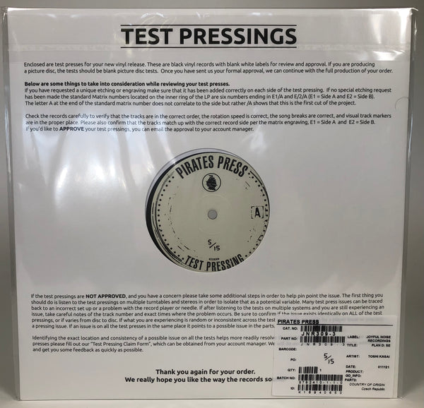 Plan D SE (Test Pressing)
