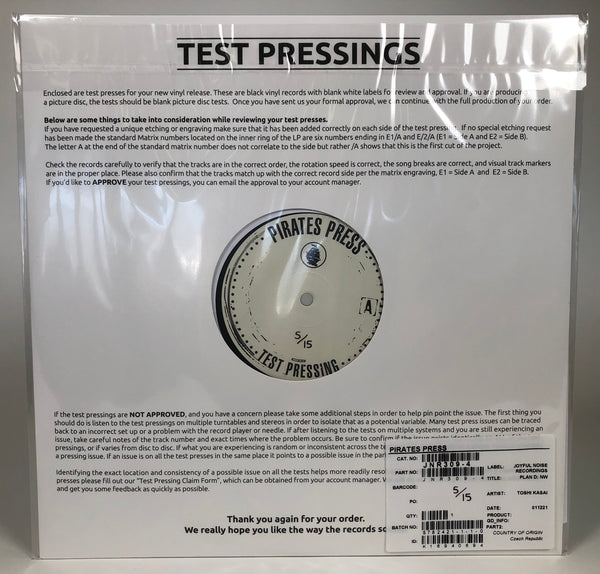Plan D NW (Test Pressing)