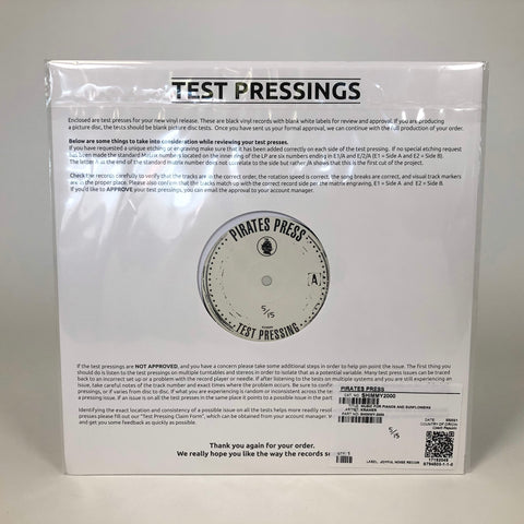 Music for Pianos and Sunflowers (Test Pressing)