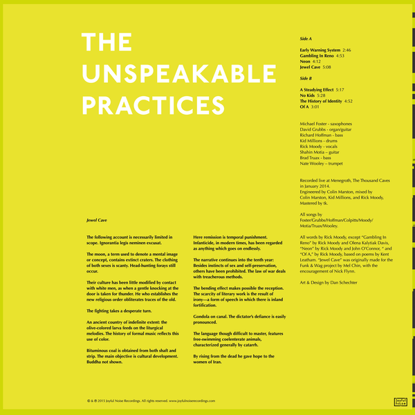 The Unspeakable Practices - The Unspeakable Practices - Joyful Noise Recordings - 4